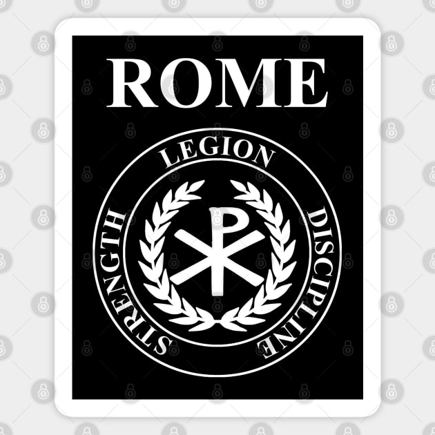 Rome Virtues of the Roman Legionary Chi Rho Magnet by AgemaApparel